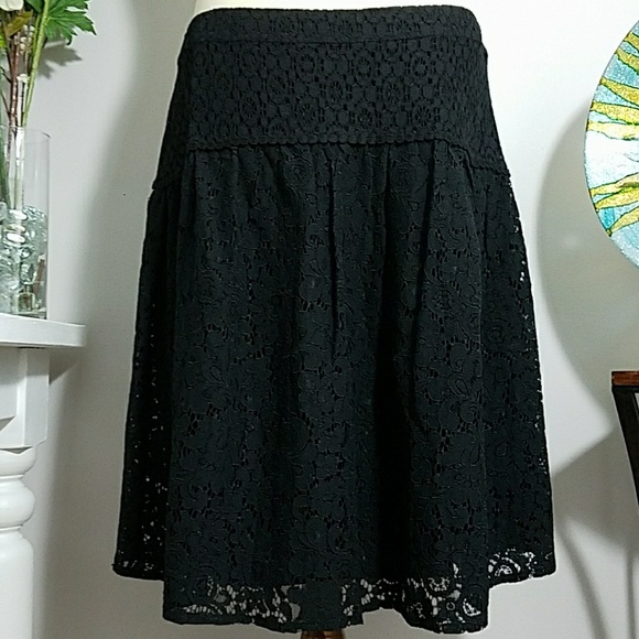 LOFT Dresses & Skirts - LOFT Black Lace Skirt